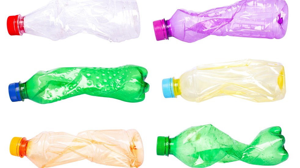 waste plastic bottles